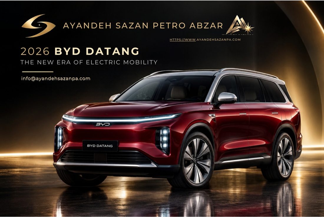 2026 BYD Datang — the new era of electric mobility. Illustrative visual by Ayandeh Sazan P.A.